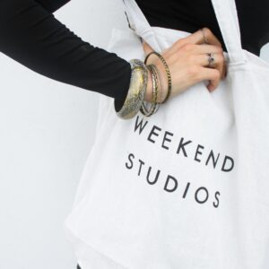Bolso Tote Weekend Blanco