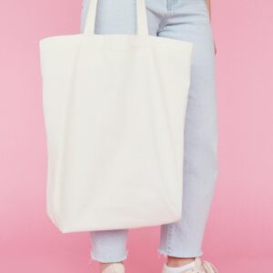 Bolso Tote Lienzo Rosa